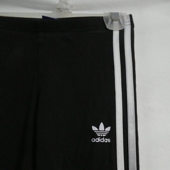 ADIDAS | kids 11 - 12 years - medium | Black Exercise Leggings | White Stripes - Picture 5 of 16